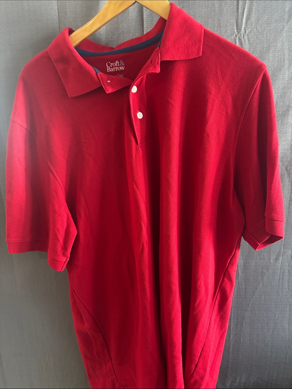 croft & barrow Men’s Bright Red Polo Shirt